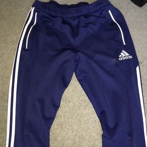 Blue Adidas joggers